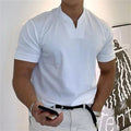 🏋️ Camiseta deportiva de algodón con cuello en V para hombre: ideal para entrenar y el tiempo libre